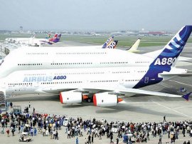 Вместимость Airbus A380 без бизнес-класса может составлять до 853 человек